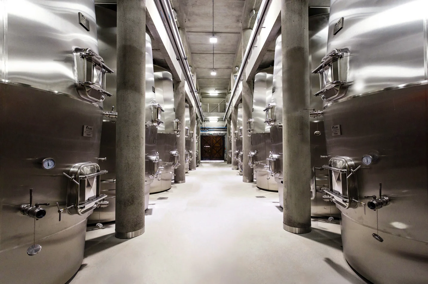 impianto fermentazione cantina biologica